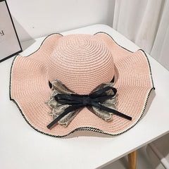 Summer Beach Straw Hat Korean Style All-match Lace