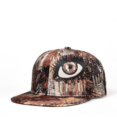 Foreign Trade Trend New Hat Female 3D Graffiti Flat Edge Hip Hop Hat