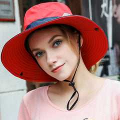 Outdoor Sun Hat With Large Side Shading In Summer