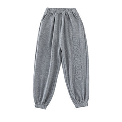 New Embossed Summer Cool Pants Solid Color Kids Anti Mosquito Pants