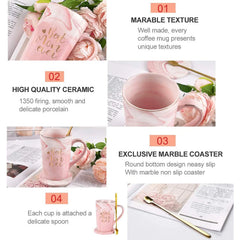 Gifts for Mom - Best Mom Ever Coffee Mug, Best Mom Gifts for Mothers Day, Birthday Gifts, Mother'S Day Gifts, Christmas Gifts, 14 Fl Oz Pink Marble Coffee Mugs Ceramic Mug Tea Cup