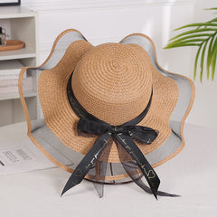 Women's Mesh Gauze Outdoor Large Brim Sun Hat