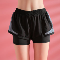 Mesh stitching Women shorts