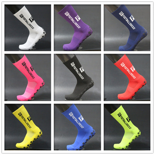 Round Silicone Sucker Non Slip Football Socks