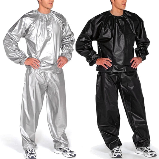 New Heavy Duty Sauna Sweat Suit Exercise Gym Suit Fitness Weight Loss Anti-Rip for Sauna Fitness Gym Weight Loss Heavy Duty