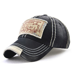 New Korean Style Trendy Men's And Women's Hats Retro Printed Patch Embroidery Baseball Caps