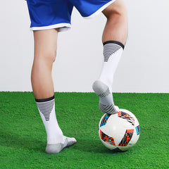 Striped non-slip sports football socks