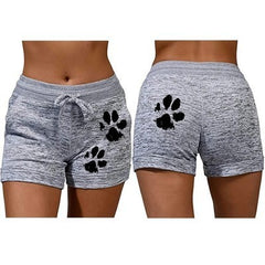 Quick-drying Women shorts With Dog Paws