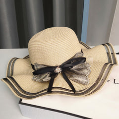 Summer Beach Straw Hat Korean Style All-match Lace