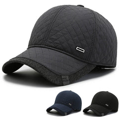Men's Fashionable And Simple Padded And Thickened Warm Cotton Hat