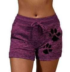 Quick-drying Women shorts With Dog Paws
