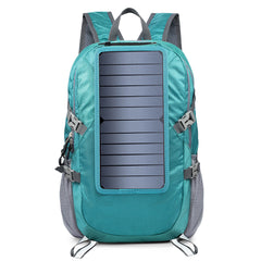 Solar Bag Backpack Foldable Hiking Daypack With 5V Power Supply