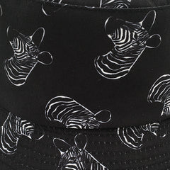 New Style Female Spring And Summer Hat With Zebra Head Print Fisherman Hat