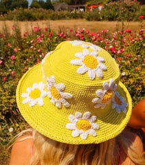 Woven Flower Fisherman's Hat For Women Japanese Versatility