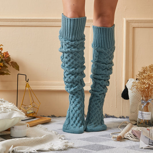 Long Tube Woolen Yarn Socks