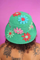 Woven Flower Fisherman's Hat For Women Japanese Versatility