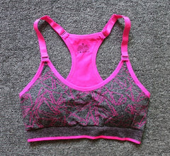 Quick-drying and moisture-absorbing elastic sports bra for running, fitness, yoga and sports hall.