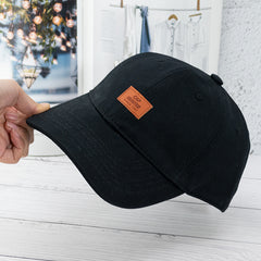 Men's And Women's Fashionable And Simple Cotton Soft Top Baseball Hat