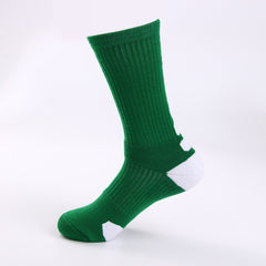 Classic High Top Towel Bottom Sports Socks Terry Thickening Antiskid Elite Basketball Socks Men's High Tube Socks