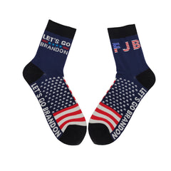 Fashion Print LET GO BRANDON Socks Cotton Socks