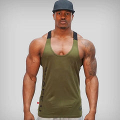Summer New Hot Bodybuilding Fitness Singlets Muscle Vest For Men Tee basketball jersey Solid Gym Men Stringer Tank Tops