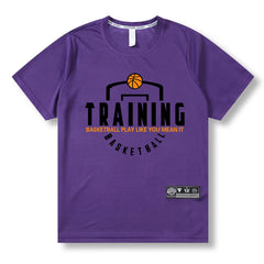 Men Women Running T Shirt breathable Quick Dry Fitness basketball shooting Training Jerseys exercise Clothes Gym Sports Shirts