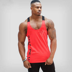 Summer New Hot Bodybuilding Fitness Singlets Muscle Vest For Men Tee basketball jersey Solid Gym Men Stringer Tank Tops