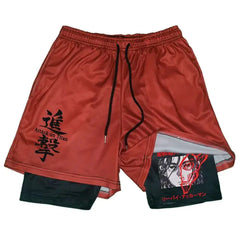 Anime Attack on Titan Gym Shorts Black