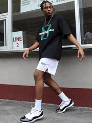 American Basketball Men Shorts Four Points below the Knee Breathable Quick Dry Training Shorts