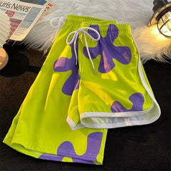 Trendy Paida Star Men and Women Couple Casual Beach Shorts