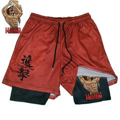 Anime Attack on Titan Gym Shorts Black