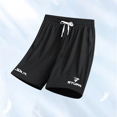 2024 Summer Men's Tennis Breathable Shorts Boutique Fashion Gym Men Running Sports Drawstring Shorts Club Game Training Clothing