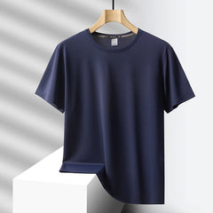 Quick Dry Sport Fashion T Shirt Men'S 2024 Short Sleeves Summer Casual Black Green OverSize 6XL 7XL Top Tees GYM Tshirt Clothes