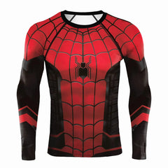 Superhero T-shirt Fashion Comics Spider Cosplay Mens Compression Fitness Clothes Sport Jersey T Shirt Male Gym Fitness Tops