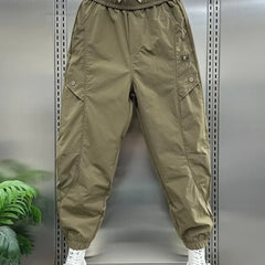 Jogger Pants Summer Man Pants Men's Cropped Trousers Sweatshirt Joggers Jogging Sport Big Size Korean Popular Clothes Gym Cargo