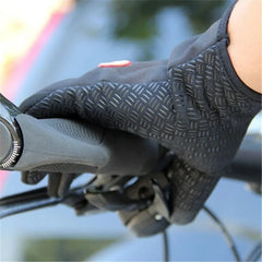 Men's Cycling Gloves Winter Touchscreen Warm Women Bicycle Gym Outdoor Driving Motorcycle Waterproof Thermal Non-Slip Gloves