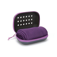 Clearance_Quick Drying Cooling Towel Soft Breathable Chilly Sweat Absorption Cold Towel with Storage Box Sports Running Yoga Gym