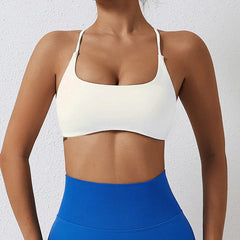 Comfort Sexy Sports Bra Gym Top Women Training Yoga Clothes Stretch Women Sports Underwear Fitness Workout Back Cross Yoga Bra