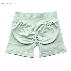 Impact Shorts Low Ribbed Band Gym Shorts Women Workout Clothes Scrunch Bum Seamless Shorts Yoga Biker Sports Shorts