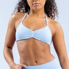 New Bra High Impact Sports Backless Yoga Neck-hanging Bra Gym Clothes Women Halter Sexy Workout Push-up Fitness Tops