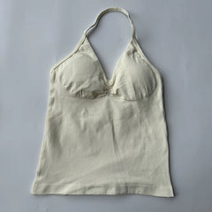 New Impact Sports Yoga Vest Women's Fitness Yoga Top Gym Clothes Workout Backless Scrunch Built-in Bra With Cups Tops