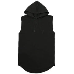 Short Sleeve Quick Dry Vest Men's For Summer Black Grey Tshirt GYM Tank Top Tees With Hoodies Fashion Clothes OverSized
