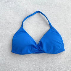 No Logos New Bra High Impact Sports Backless Yoga Neck-hanging Bra Gym Clothes Women Halter Sexy Workout Push-up Fitness Tops