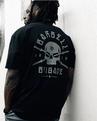 Oversized Rose Letter Print Cotton Mens Fitness T Shirt Loose Sportswear Gym Men Sports Clothing Casual Fitness Running Shirts