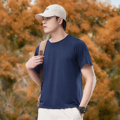 Quick Dry Sport Fashion T Shirt Men'S 2024 Short Sleeves Summer Casual Black Green OverSize 6XL 7XL Top Tees GYM Tshirt Clothes