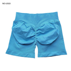 Impact Shorts Low Ribbed Band Gym Shorts Women Workout Clothes Scrunch Bum Seamless Shorts Yoga Biker Sports Shorts
