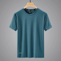 89% Nylon Quick Dry Sport T Shirt Men'S 2025 Short Sleeves Summer Casual OverSize 6XL 7XL 8XL Top Tees GYM Tshirt Clothes