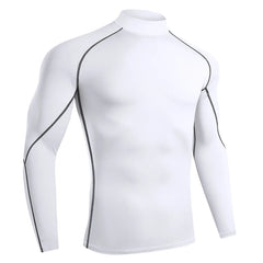 Men Running T shirt Quick Dry Bodybuilding Sport Shirt Long Sleeve Compression Top Fitness Tight Rashgard Gym T-Shirt Men