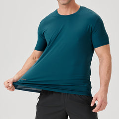89% Nylon Quick Dry Sport T Shirt Men'S 2025 Short Sleeves Summer Casual OverSize 6XL 7XL 8XL Top Tees GYM Tshirt Clothes