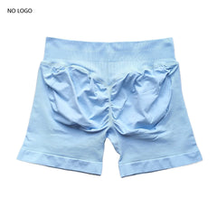 Impact Shorts Low Ribbed Band Gym Shorts Women Workout Clothes Scrunch Bum Seamless Shorts Yoga Biker Sports Shorts